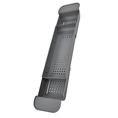 Expandable Bathtub Caddy Tray, PP Material, Adjustable Length, Ideal for Relaxing Baths and Organizing Toiletries (Gray) - color: Gray