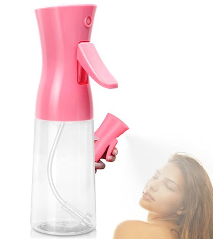 Spray Bottle For Hair,Continuous Water Mister for Hairstyling, Salons, Cleaning, Plants,Essential Oil Scents,Ultra Fine Mist Sprayer,6.8 OZ /200 ML-pink(Christmas Gifts) - color: Bright Pink
