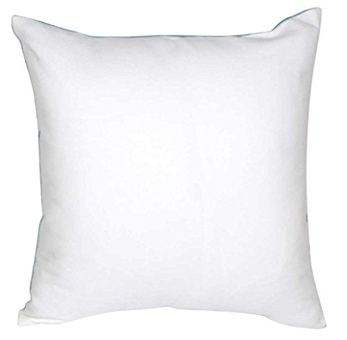 Embroidered Nautical Decor Pillow Cover,Square 18 Inches Decorative Canvas Pillow Cover for Nautical Style Deco by (Seagreen-Starfish-New)