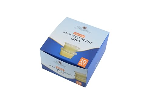 Premium Wax Melt Cups, 10 Pack, Multiple Scents Including Pineapple, Marshmallow Fireside, Balsam Cedar, Salted Caramel