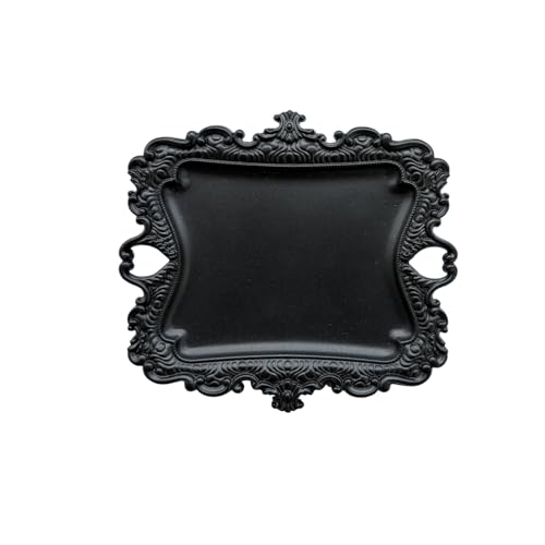 1 Pack Jewelry Dish Matte Black Jewelry Trays ideal for holding jewelry rings and large jewelry storage trinkets. - color: Matte Black, size: Big:8"(203mm)*7"(178mm)*0.6"(15mm)