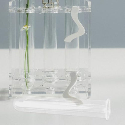 4Pcs Hydroponic Glass Tube Vases for Plant Propagation | Clear Glass Design, for Flower Arrangement, Desktop Shelf Bedside Decor, 15 x 3 cm Size