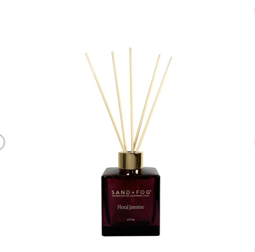 Scented Diffuser, 6 fl oz Aromatherapy Diffuser Oil Set, Home Fragrance, Natural Essential Oil, Home & Bathroom Decorǀ Scent: Floral Jasmine - size: 6 Fl Oz (Pack of 1)