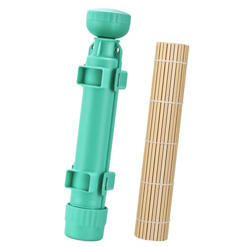 Sushi Making Kit, Upgraded 11.8 Inches Sushi Roller, Sushi Bazooka Easy Made Sushi, Sushi Rolling Mat Sushi Maker Sushi Kit - color: Cyan