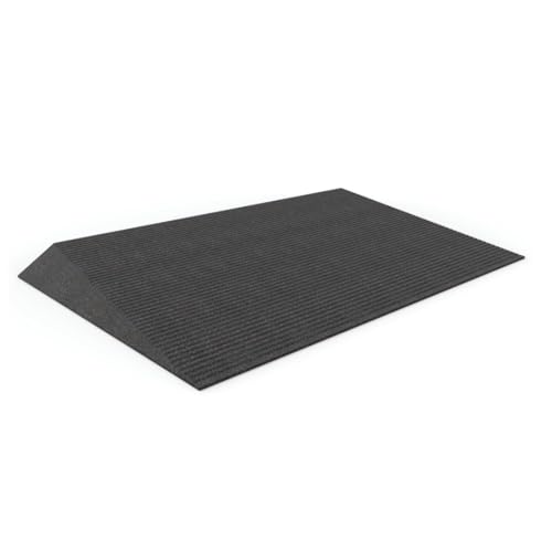 EZ-ACCESS Transitions Angled Entry Mat for Raised Thresholds - color: Black, size: 2.5 Inches