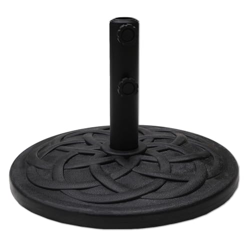 C-Hopetree 26 lb Heavy Duty Round Base Stand Weight for Outdoor Patio Market Table Umbrella, Black - color: Black, size: 26lb