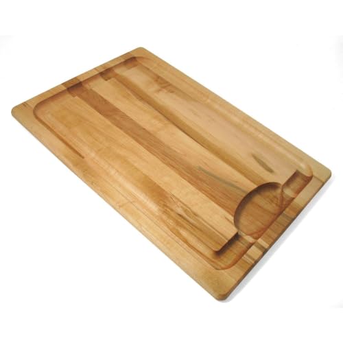 J.K. Adams Farmhouse Carving Board w/ Juice Groove, 14" x 20" | Farmhouse Maple Carving Board with Juice Groove Keeps Counters Clean During Everyday Meal Prep