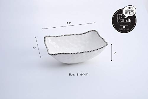Pampa Bay Porcelain Deep Serving Bowl (White) - color: White