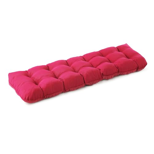 IPYNBAP Outdoor Bench Cushion, 59x18x5 Inch, Water-Resistant Bench Cushion for Outdoor/Indoor Furniture, Patio Bench Seat Cushion, Fade Resistant Outdoor Cushions for Porch Swing Couch, Burgundy - color: Burgundy, size: 59x18x5 Inch