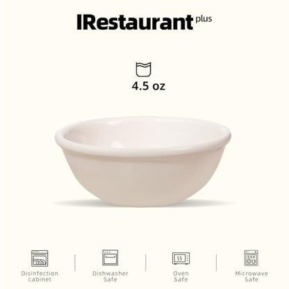 Stoneware Narrow Rim Commercial Grade Dinnerware, America White, Fruit 4.5oz, Case of 36 - color: America White, size: Fruit 4.5oz