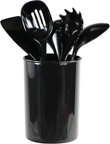 Calypso Basics by Reston Lloyd Plastic Utensil Holder, Black - color: Black, size: Utensil Holder