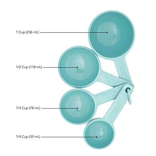 KitchenAid Measuring Cups, Set Of 4, Aqua Sky - color: Aqua Sky, size: Set Of 4