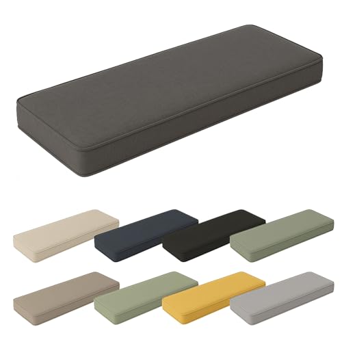 30x14x2 Inch Small Bench Cushion – Compact Indoor/Outdoor Seat Pad with Double Piping, Custom Fabric, Removable Cover – Ideal for Small Benches & Tight Spaces - size: 30x14x2 inch