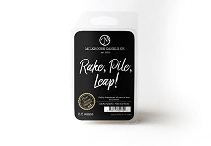 Milkhouse Rake, Pile, Leap! Soy Wax Melts for Wax Warmer, 5.5 oz | Clean-Burning, Premium Fragrance Oil, Made in the USA - color: Rake, Pile, Leap!