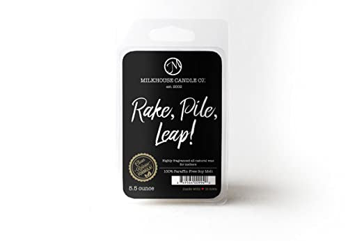 Milkhouse Rake, Pile, Leap! Soy Wax Melts for Wax Warmer, 5.5 oz | Clean-Burning, Premium Fragrance Oil, Made in the USA - color: Rake, Pile, Leap!