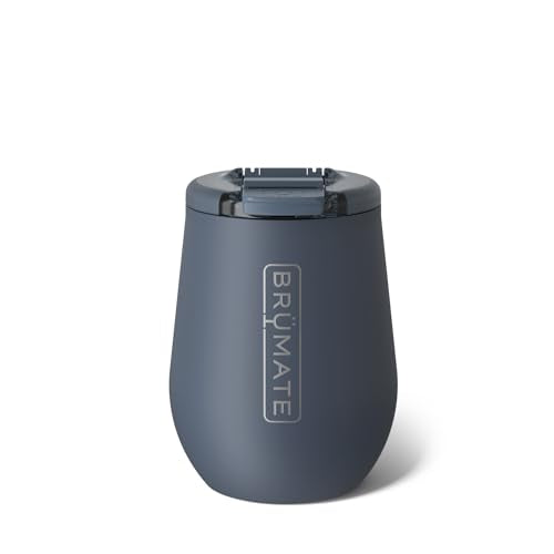 BrüMate Uncork'd 14oz Insulated Wine Tumbler, Nightfall Blue | 100% Leakproof, Locking Lid, Insulated Stainless Steel, Travel & Outdoors, Glass-Free Zone Friendly, 4+ Hours Cold - color: Nightfall Blue