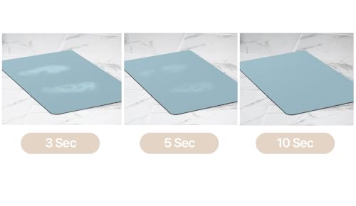 Super Absorbent Long (15.5in x 47.2in) Diatomaceous Earth Bath mat Bathroom Bathtub mat Fast Drying Non-Slip Shower Mat Bath Stone Mat Super Absorbent Bathroom Floor Mat, Machine Washable (Beige)