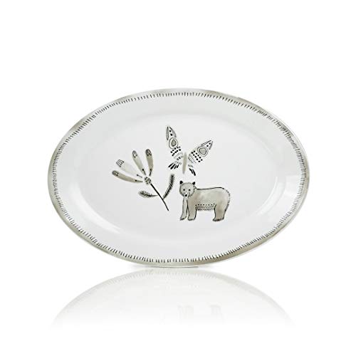 14" Oval Platter - Bear With Me