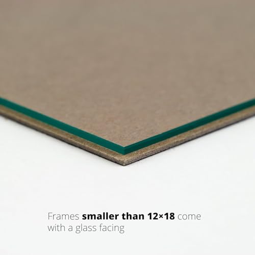Craig Frames 11x14 Picture Frame, Black Contemporary Style, 1 Inch Wood Composite Moulding, Smooth Wrap Finish, Glass Front, White Collage Mat with 2 Openings for 5x7 Photos, Wall Display - color: Black