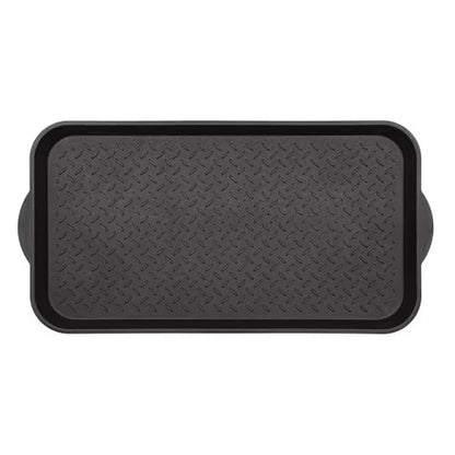 Boot Tray and Shoe Mat for Entryway - Heavy Duty Waterproof Shoe Tray Organizer, Non Slip Boot Trays for Front Door, Entryway Muddy Shoes Storage, 15x29 Inches