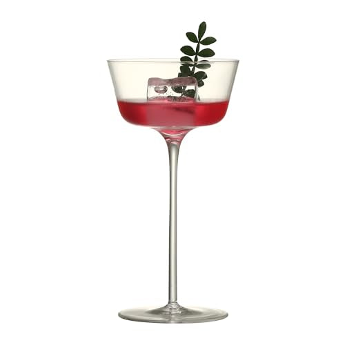 Cocktail Coupe Glasses, Set of 4, 5.3 Oz Martini Glasses for Manhattan, Cosmopolitan,Martini