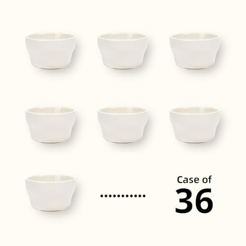 Stoneware Narrow Rim Commercial Grade Dinnerware America White, Bouillon Cup 7.25oz, Case of 36 - color: America White, size: Bouillon Cup 7.25oz