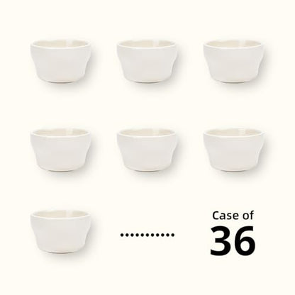 Stoneware Narrow Rim Commercial Grade Dinnerware America White, Bouillon Cup 7.25oz, Case of 36 - color: America White, size: Bouillon Cup 7.25oz