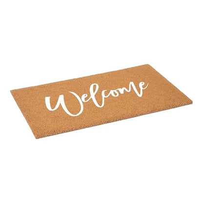 Calloway Mills Cursive Welcome Doormat, White (24" x 36") - color: White, size: 2' x 3' (Rectangular)