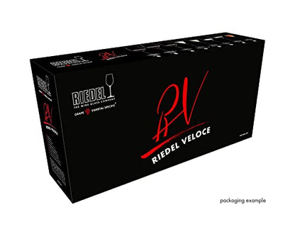 Riedel Veloce Tasting Set, Wine Glasses, 4 Pack – Cabernet, Pinot Noir, Sauvignon Blanc, Chardonnay - Dishwasher Safe, Crystal Glass - 5330/47 | Cabernet, Pinot Noir, Sauvignon Blanc, Chardonnay - Dishwasher Safe, Crystal Glass - style: Tasting Set