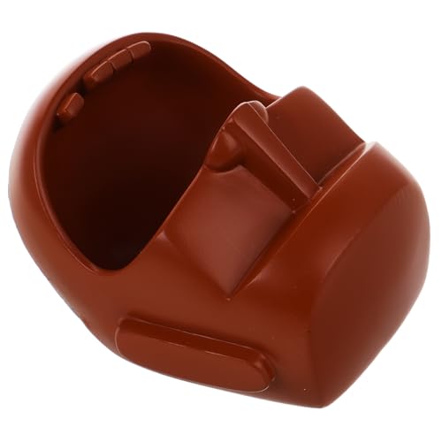 Brown Resin Moai Statue Key Storage Holder and Snack Container with Multi-functional Jewelry Storage, Decorative Bowl for Balconies and Restaurants
