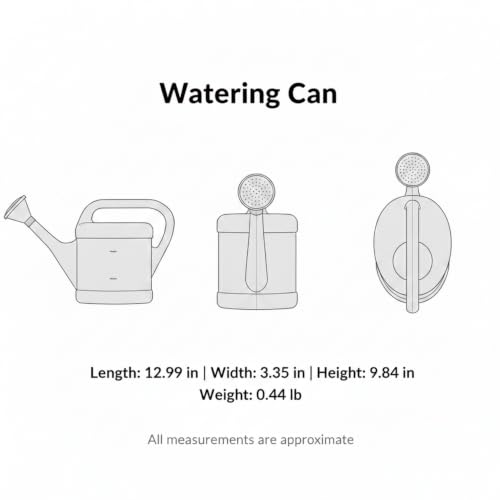 Long Spout Watering Can for Indoor Plants, Lightweight Blue PP Plastic with Narrow Tip for Precise Pouring - size: 12.99 x 3.35 x 9.84 in