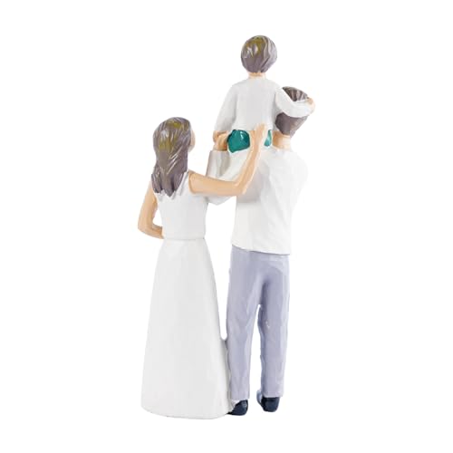 Family Figurines Home Decor Mother and Son Figurine Carved Wood Look Resin Statue 1st for New Mom First for New Dad Sweet New Parents Gifts