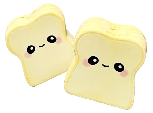 Streamline Imagined Toast Salt & Pepper Shakers - style: Toast