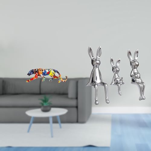 Fenteer Sculptures Walking Ornament Figurine Statue Animal Craft Ceramic Material Finely Carved Polished Suitable for Gift Giving Living Rooms Office