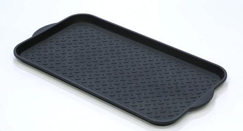 Diamond Boot Tray, 15" x 29", Black