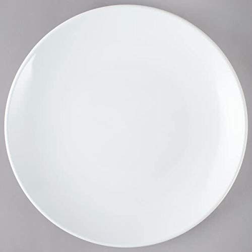 Restaurant Value, Stoneware Coupe Shape Plate 8.25", Bright White, Case of 24 - color: Bright White, size: Plate 8.25"