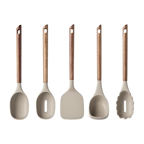Cuisinart AcaciaFusion Set of 5 Tool Set - Tan - color: Tan
