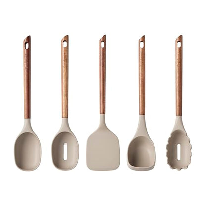 Cuisinart AcaciaFusion Set of 5 Tool Set - Tan - color: Tan