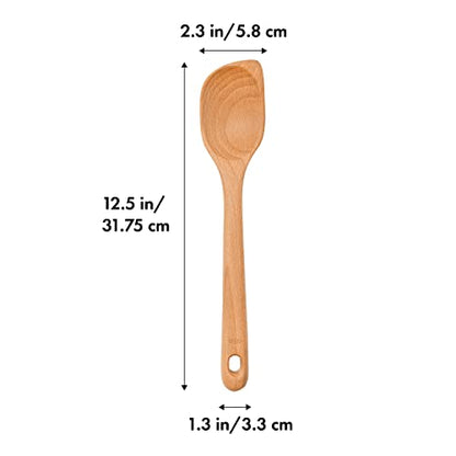 OXO Good Grips Wooden Corner Spoon & Scraper - size: Set of 1, style: Corner Spoon