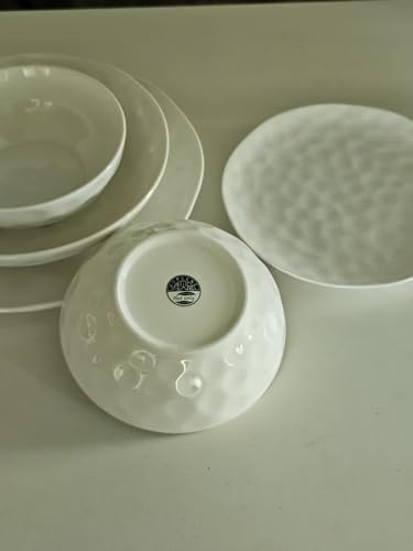 HOMBENE Large Pasta Bowls Set of 2, 10 Inch Pasta Serving Bowl Dinner Bowls, Kitchen Bowl Set, Microwave and Dishwasher Safe, Scratch Resistant, Set of 2 - color: White, size: 10.5 IN
