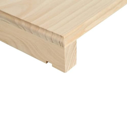 Wine Rack Top Shelf 10 Natural Pine - color: Colour Options: Natural Pine - Bottle Width: 10
