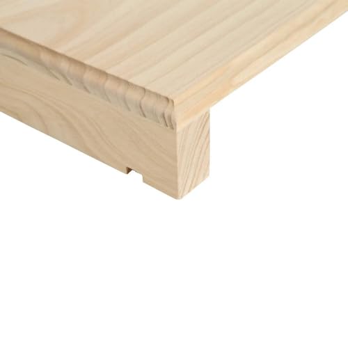 Wine Rack Top Shelf 4 Natural Pine - color: Colour Options: Natural Pine - Bottle Width: 4
