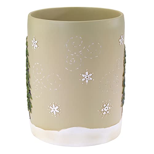 Avanti Linens - Wastebasket, Resin Bathroom Accessories, Christmas Decorations (Snowmen Gathering Collection) - size: Wastebasket