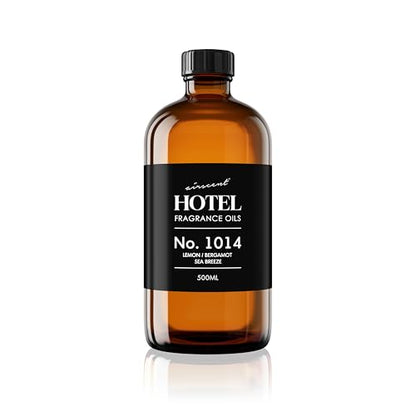 AirScent Hotel Diffuser Oil No. 1014 - Iconic 5-Star Hotel Blend - 500 mL | Lemon Bergamot Sea Breeze - Coastal Blend - Fragrance Oil for Ultrasonic and Waterless Diffusers and Crafting - size: 16.9 Fl Oz (Pack of 1)