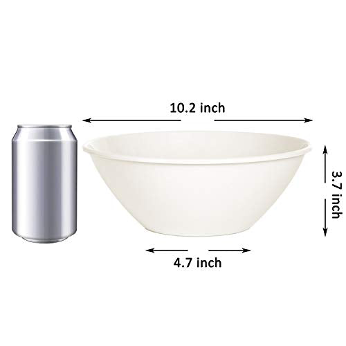 Youngever 10 inch 100 Ounce Plastic Mixing and Serving Bowls, Popcorn Bowls, Salad Bowls, Chip and Dip Serving Bowls, Set of 9 (Urban) - color: Urban