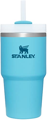 STANLEY Quencher H2.0 Tumbler with Straw 20 oz | Flowstate 3-Position Lid | Cup Holder Compatible for Travel | Insulated Stainless Steel Cup | BPA-Free | Pool - color: Pool, style: 20 Ounces