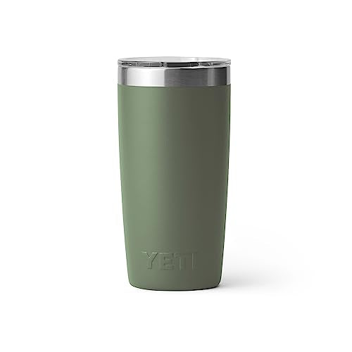 YETI Rambler 10 oz Tumbler, Stainless Steel, Vacuum Insulated with MagSlider Lid, Camp Green - color: Camp Green