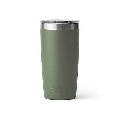YETI Rambler 10 oz Tumbler, Stainless Steel, Vacuum Insulated with MagSlider Lid, Camp Green - color: Camp Green