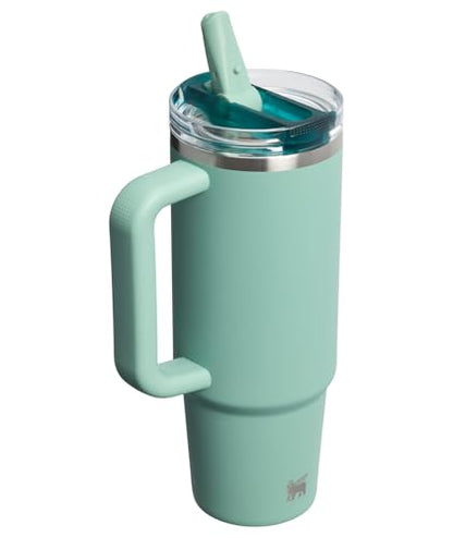 STANLEY Quencher ProTour Flipstraw Tumbler, 30 oz, Spring Green | Built-In Straw & Handle | Cupholder Compatible for Travel | Leakproof Insulated Stainless Steel Cup | BPA-Free - color: Spring Green, size: 30 Ounces