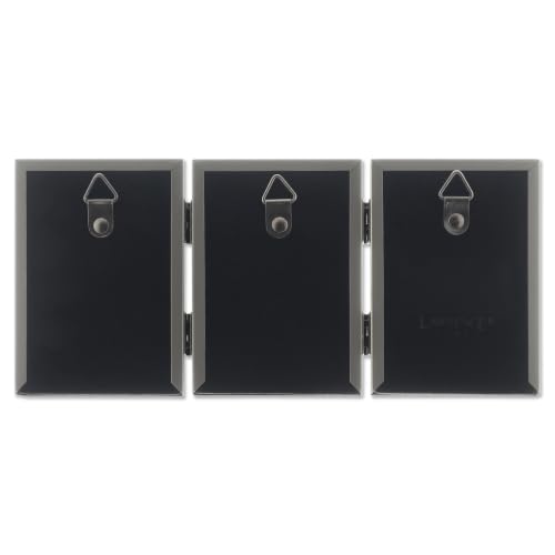 Lawrence Frames Bead Border Design, 2.5x3.5 Triple, Satin Gold. - color: Satin Gold, size: 2.5x3.5 Triple